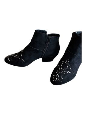 INC International Concepts Black Studded Ankle Booties